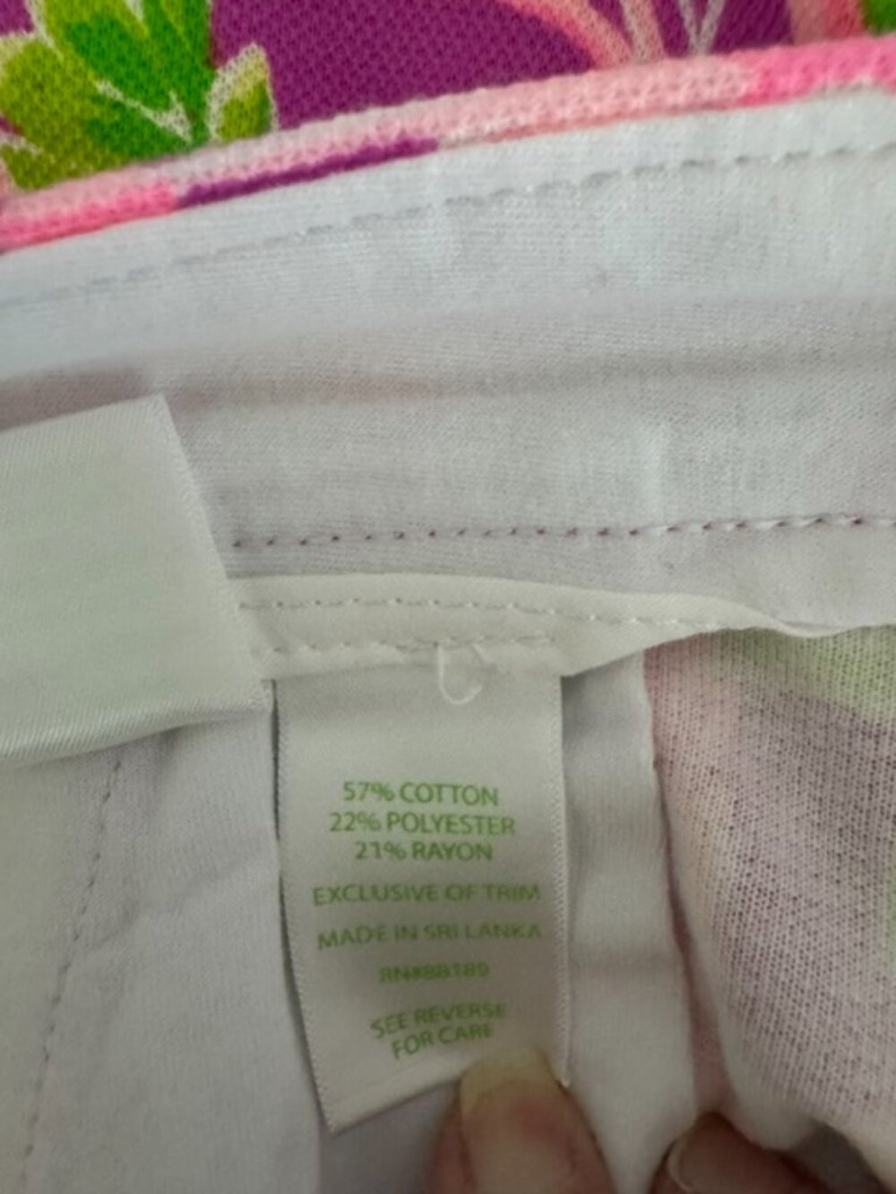 NWT Lilly Pulitzer Buttercup Knit Shorts Moms‎ The Word Amethyst Size 8 - Picture 6 of 9